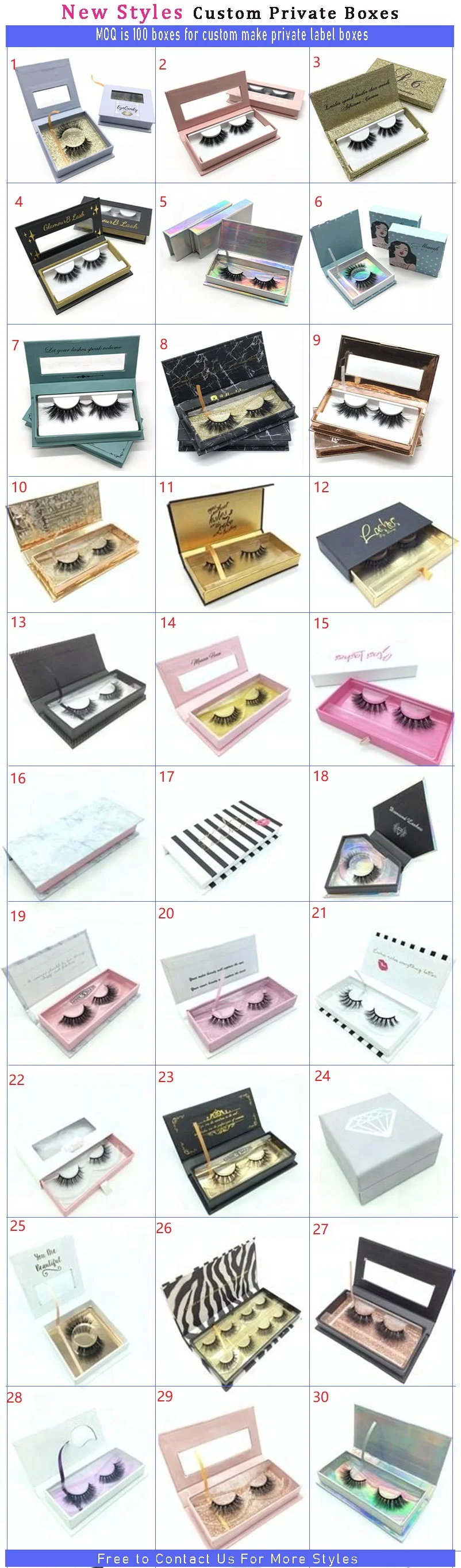 5 pairs false eyelashes