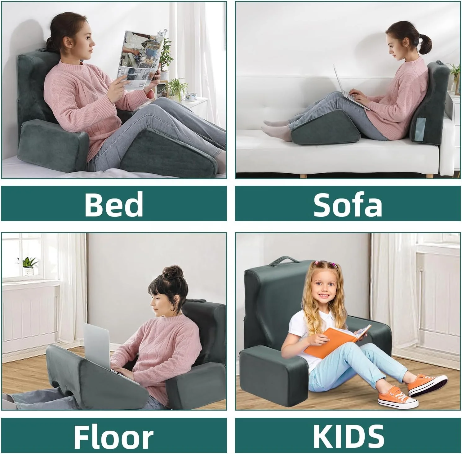 High Density Foam Reading Back Knee Support Wedge Pillow For Pain