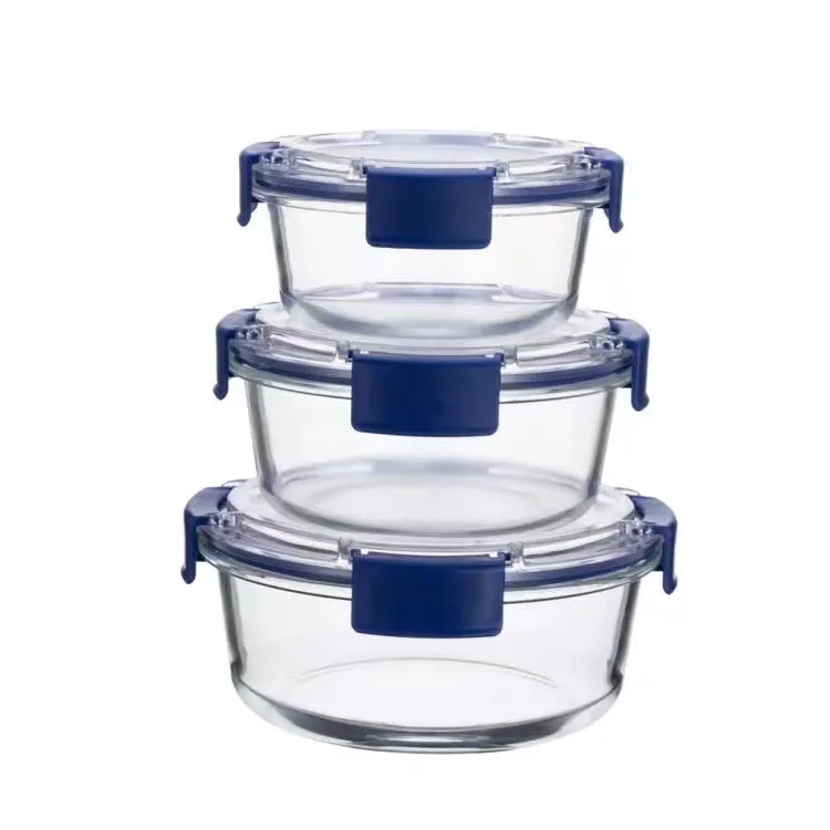 Best Kitchen glass Food Storage & Container Set Glass Storage Containers Bento Lunch Box For