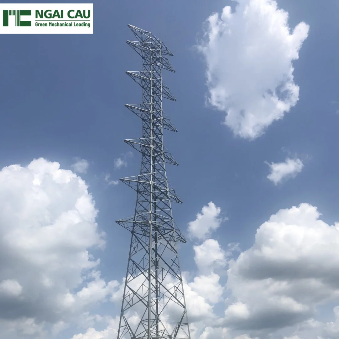 120-500 Kv Powerline Electrical Transmission Steel Tower With ...