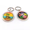 Custom Travel gifts customized make souvenir different design side clear acrylic photo keychain Keyring