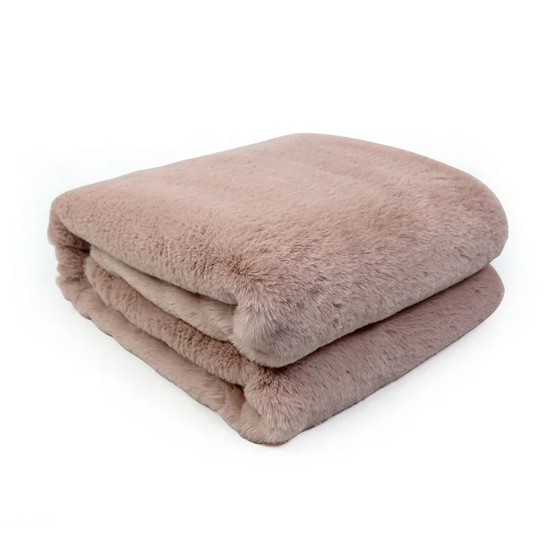 Luxury Super Soft Blanket Faux Fur Throw Blanket Warm Fuzzy Fluffy