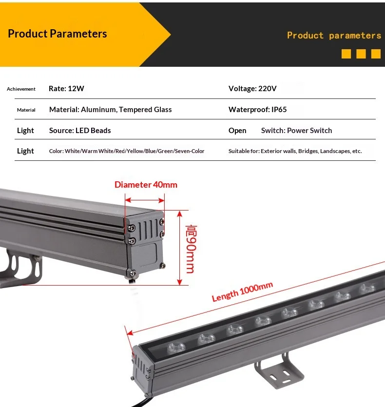 product led ip65 waterproof wall washer lights outdoor hotel building exterior wedding floodlights bridge landscape project illumination-8