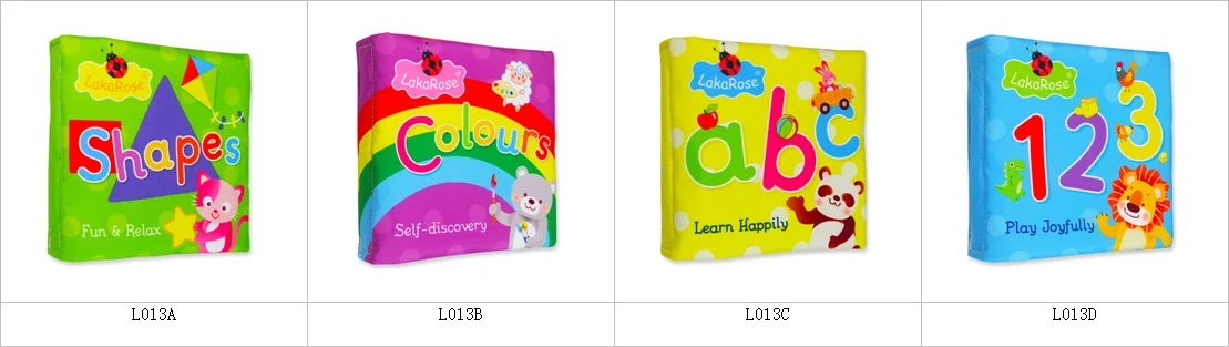 Alphabetic Numbers Color and Shapes Cloth Book for Babies