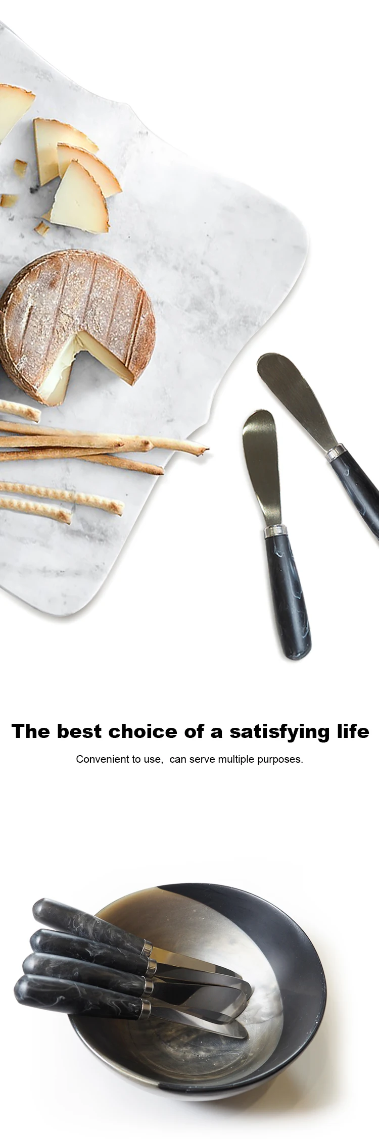 4 metal butter knife
