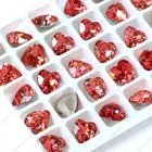 Wholesale Dongzhou crystal gemstone beads pointed back heart shape crystal glass rhinestone for jewelry making