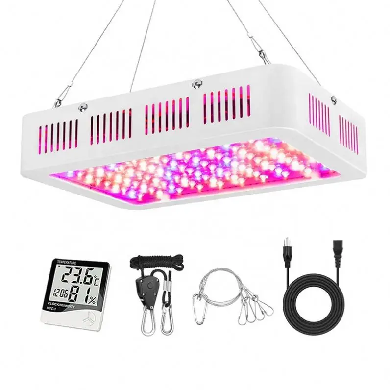 A 1000W LED Grow Light, Dual Switch & Dual Chips Full Spectrum LED Grow Light Hydroponic Indoor Plants Veg and Flower-1000 watt