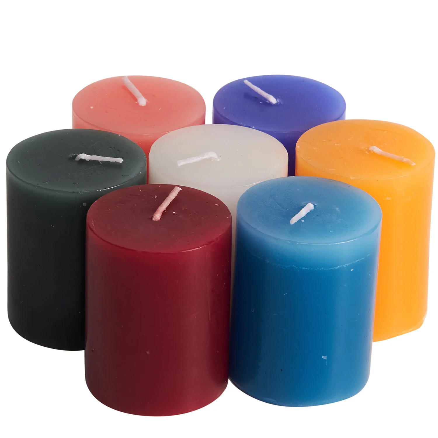 Wholesale Paraffin Colorful Private Label Rainbow Pillar Candle Buy