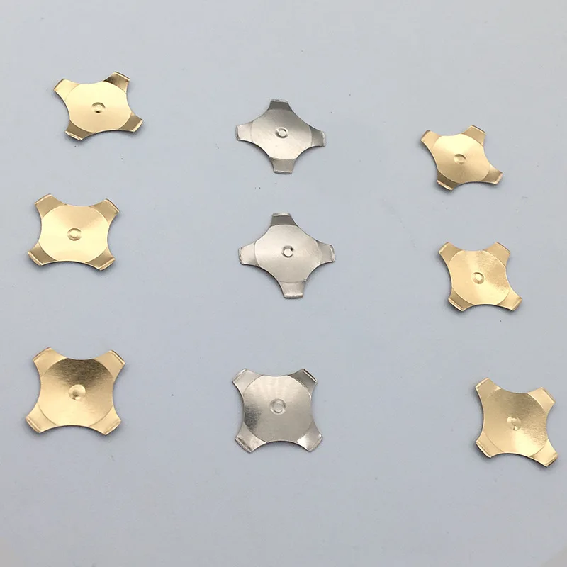 4-leg 6mm 8mm 12mm 16mm Stainless Steel Gold Plated Metal Dome/contact