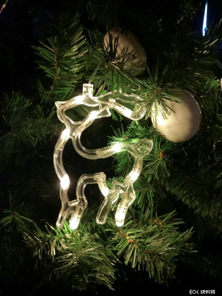 Xmas Shop Window Bell Snowman Reindeer Star Moon Christmas Tree Suction