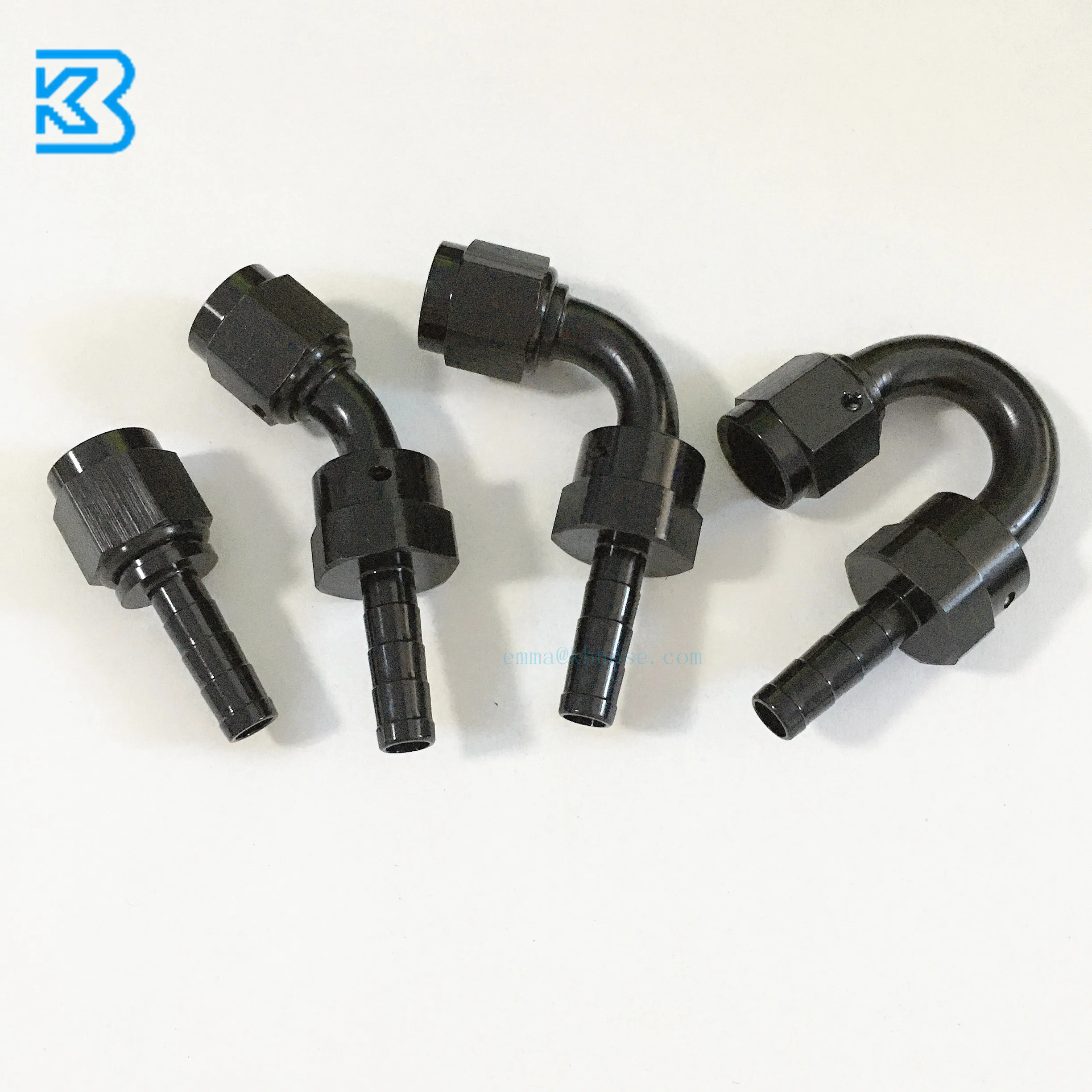 An4 An6 An8 An10 E85 Ptfe Oil Hose Fuel Line With Straight Black