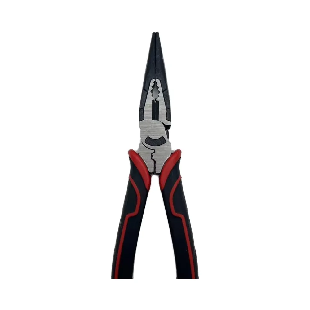 Industrial Grade   Set Multifunctional Carbon Steel Long Nose Clip Soft Grip Diagonal Edges Cutting OEM details