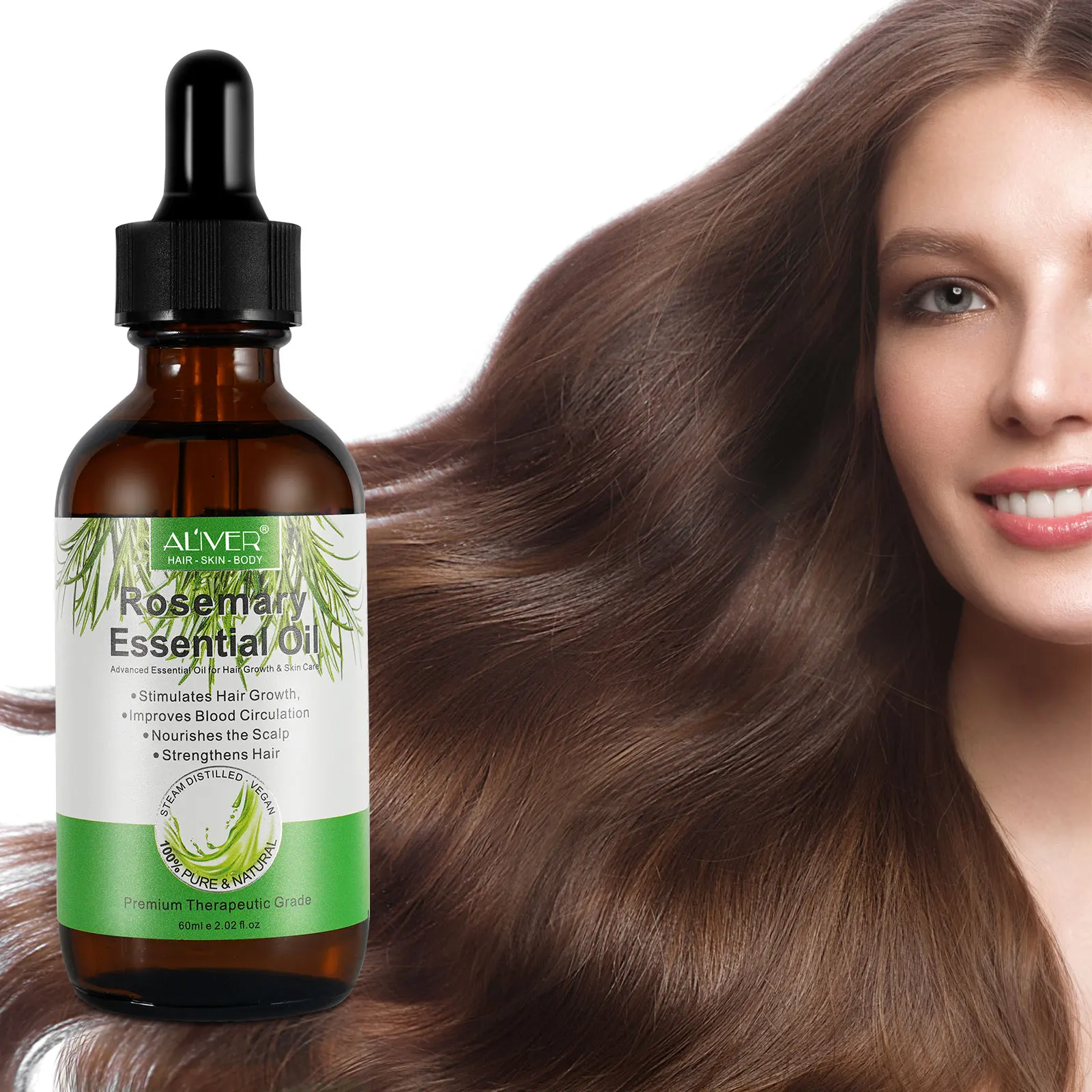 Aliver Rosemary Essential Oil For Hair Care Pure Natural Rosemary Oil Hair Growth And Improves