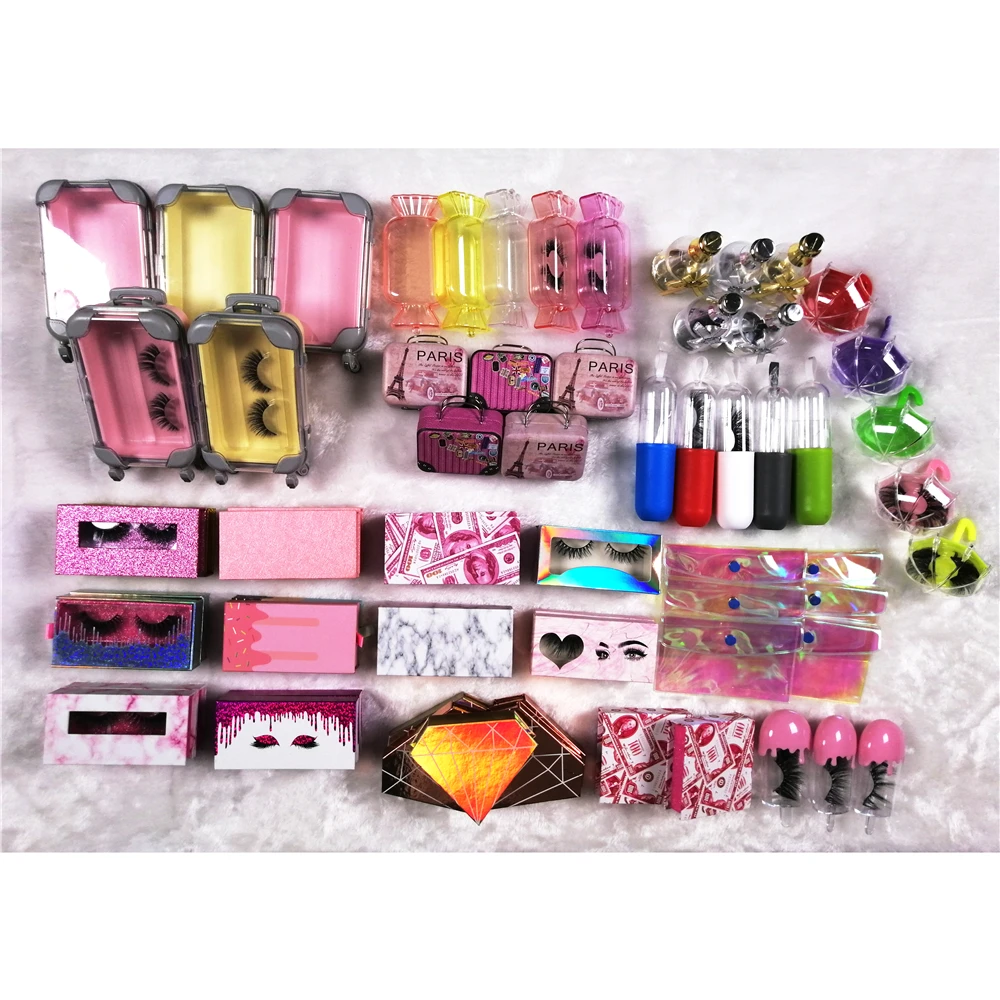 
Wholesale Cruelty Free 25mm Faux Mink Full Strip Synthetic Hair Eyelashes Lashes False Eye Lashes 