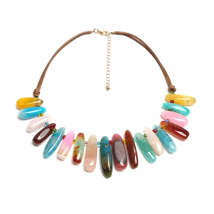 agate stone necklace