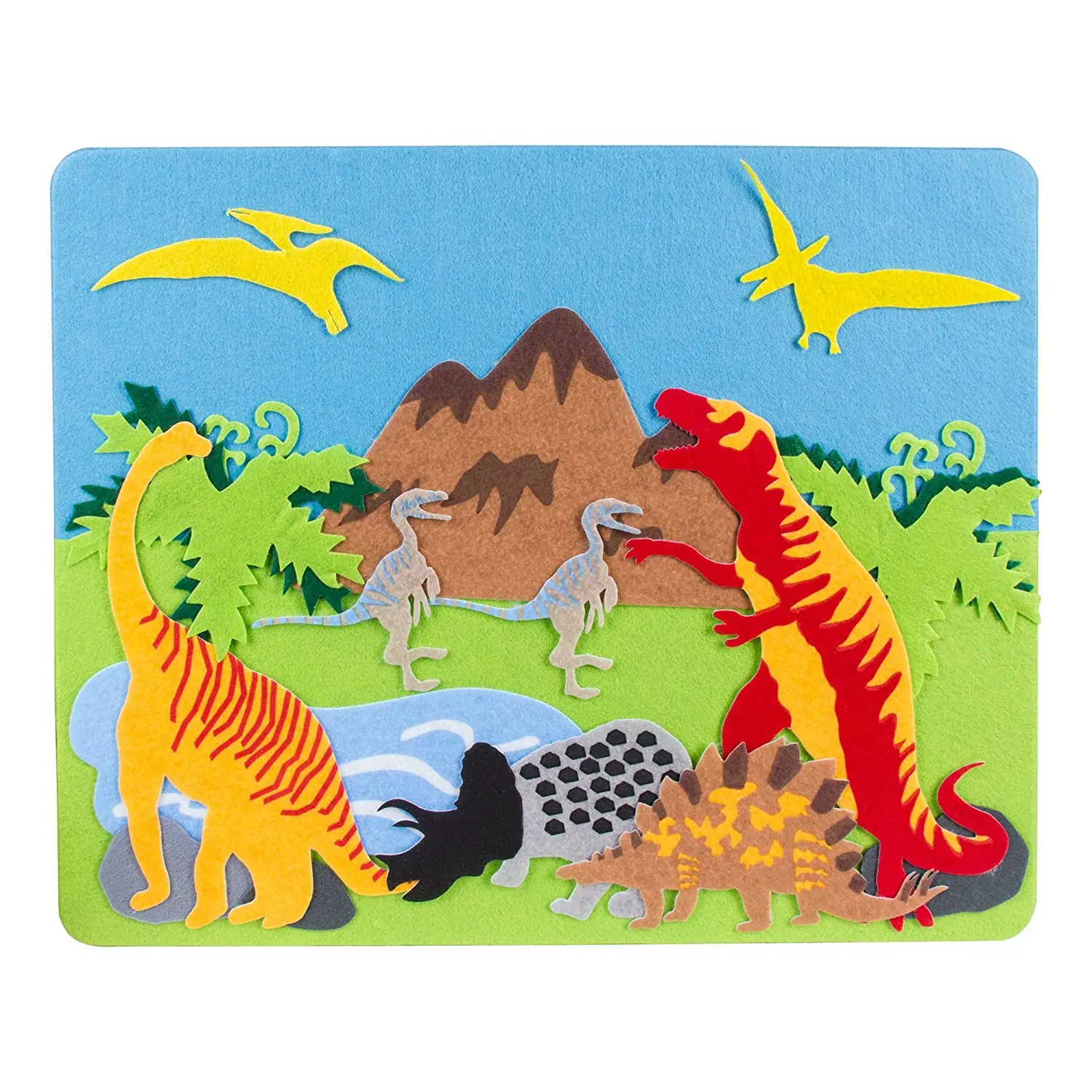 Diy Arts And Crafts Felt Storyboards Wstorage Bag Diving Dinosaurs Zoo