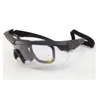 Clear lens Army Sunglasses Ballistic Military Goggles Combat War Game Eye Shield With Bag & Strap & Clean cloth & EVA Case