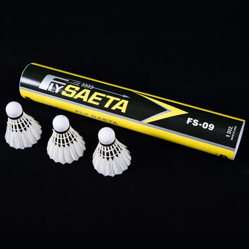 Factory Supply Super Durable Badminton Shuttlecock 12pcs White Oem Customized Ball Sea Head
