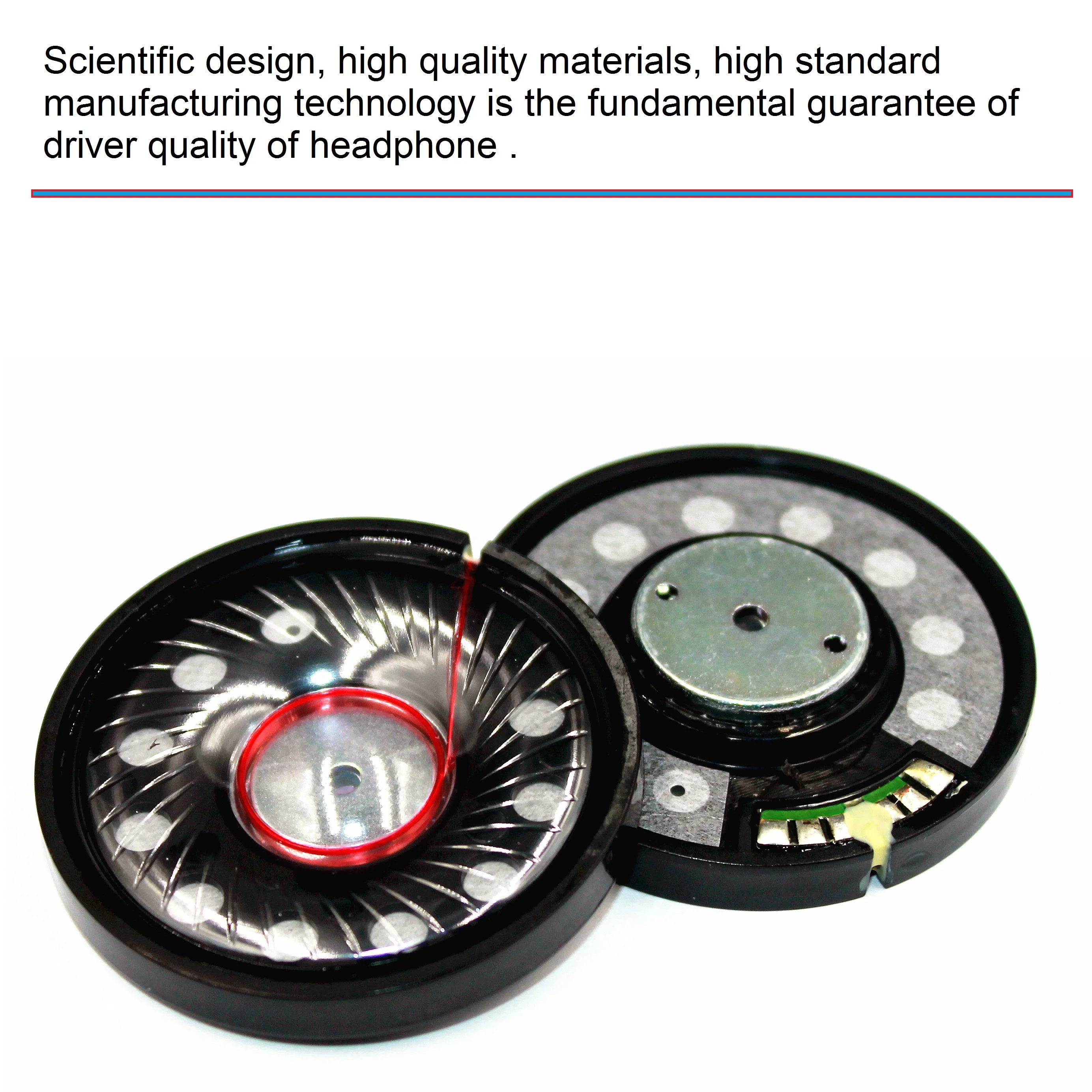 Good Sound Quality 50mm 28ohm Headphone Horn Speaker Driver Parts For