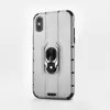 Guangzhou Factory New Design Litchi Pattern TPU PC Ultra Thin Magnetic Ring Holder Case for Huawei Honor 8X Back Cover