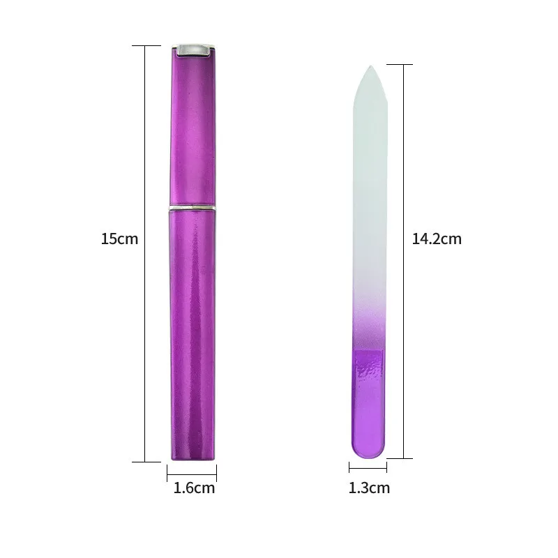 product professional factory beauty tool glass nail file glass portable nail file with case-4