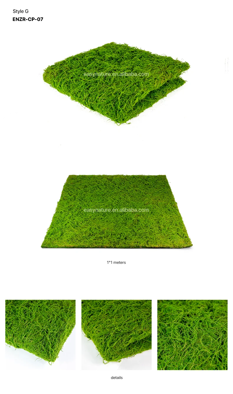 Wholesale Preserved Moss Panel,Artificial Moss Ledge Grass Mat Lawn Rug