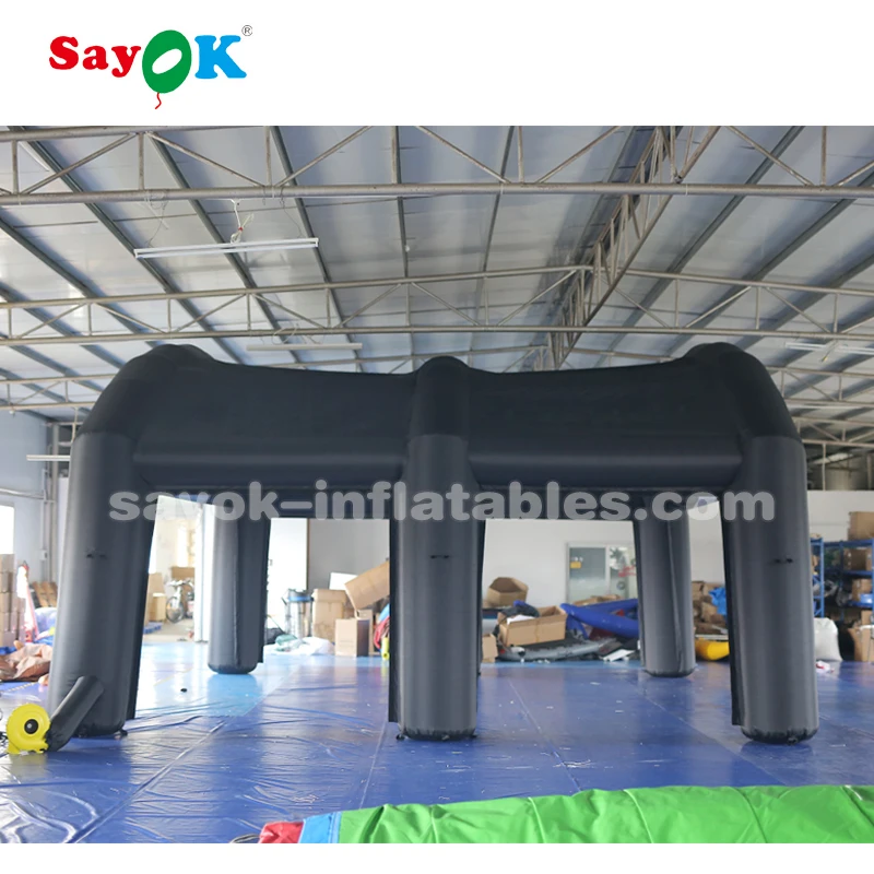 Black Inflatable Arch Dome Tent Inflatables Tennis Court Tent