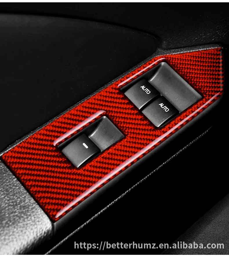 Adesivo Decorativo per Interni Parti Compatibile con Mustang 2009-2013 PQZATX Pannello Portaoggetti Coppa nel Fibra di Carbonio 