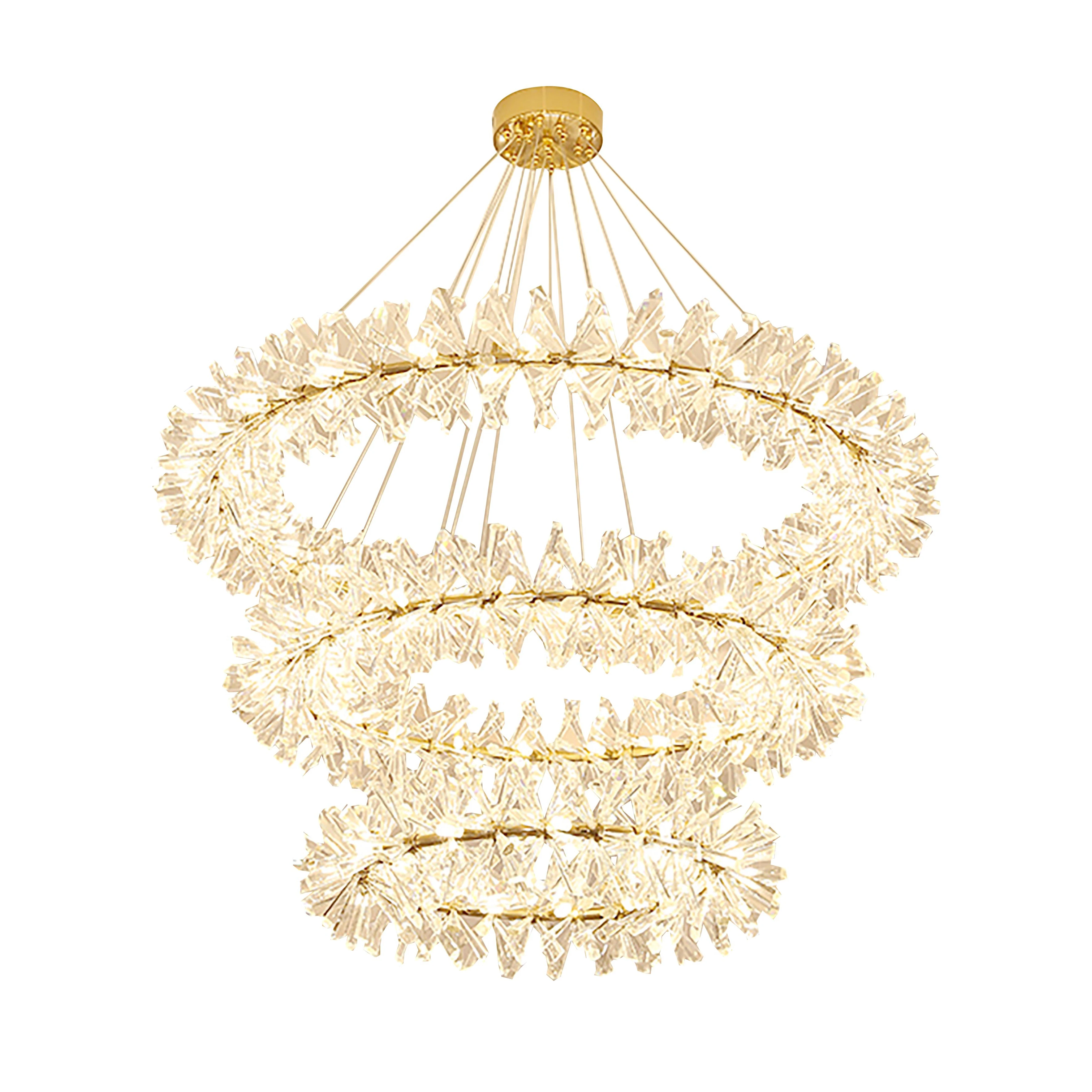china factory custom crystal indoor hotel living room luxury hanging decorative chandelier light