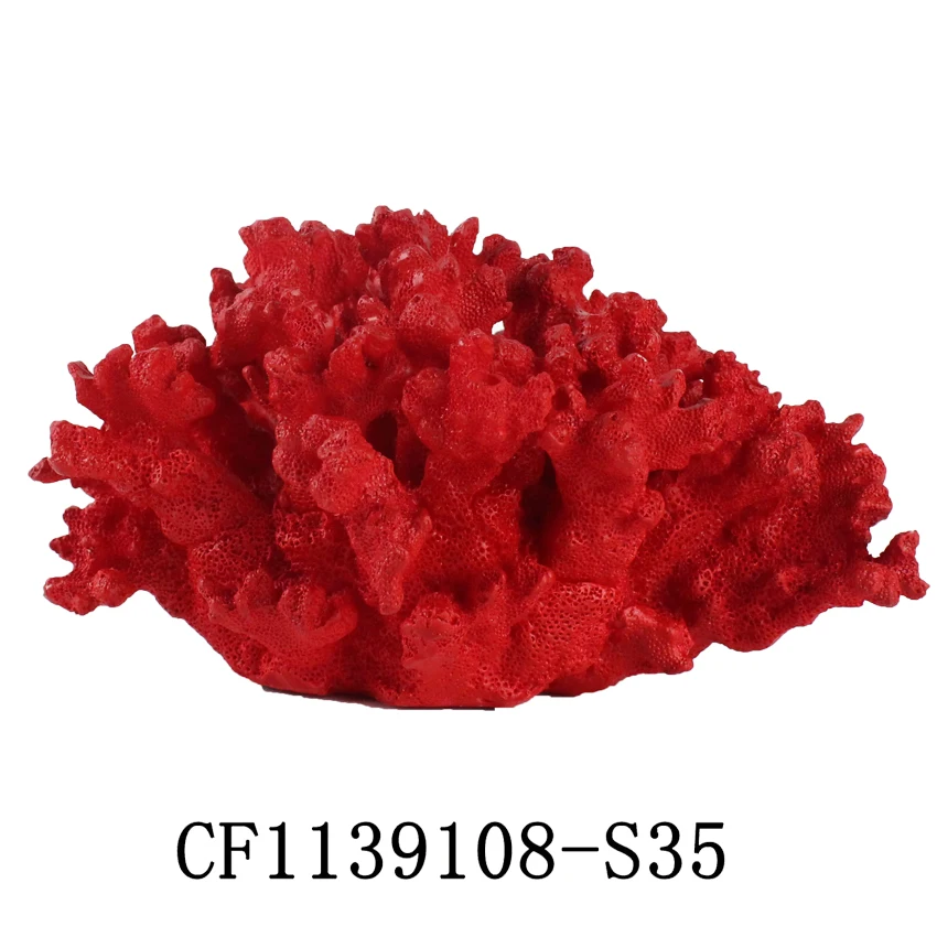 Custom Lifelike Home Decoration Crafts Coral Gifts Accessories Artificial Resin White For Aquarium Decor supplier