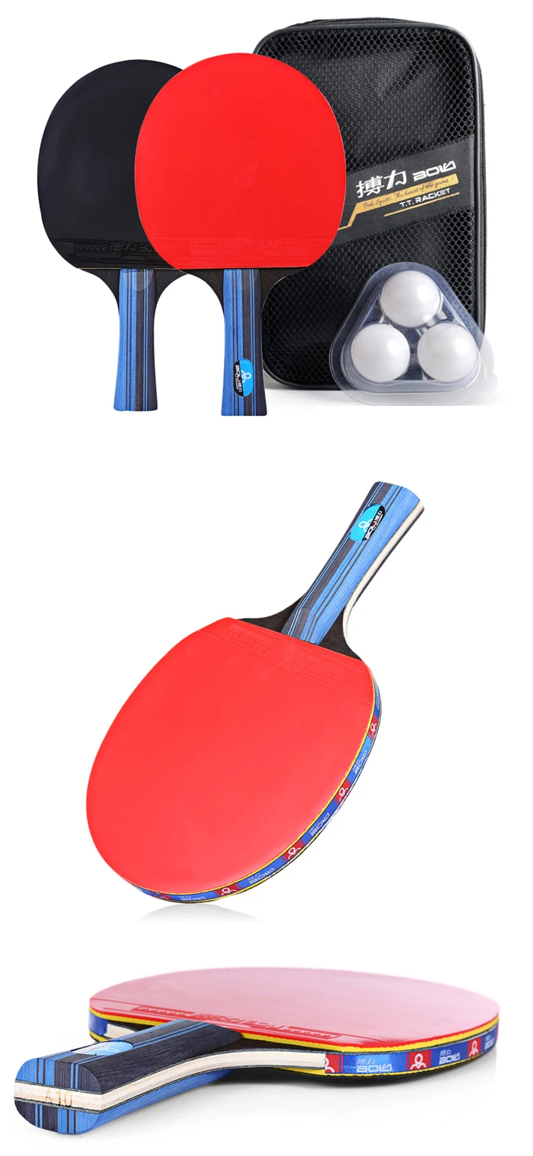 Boli Professional Table Tennis Racket Set Ping Pong Bat - Buy Ping Pong ...