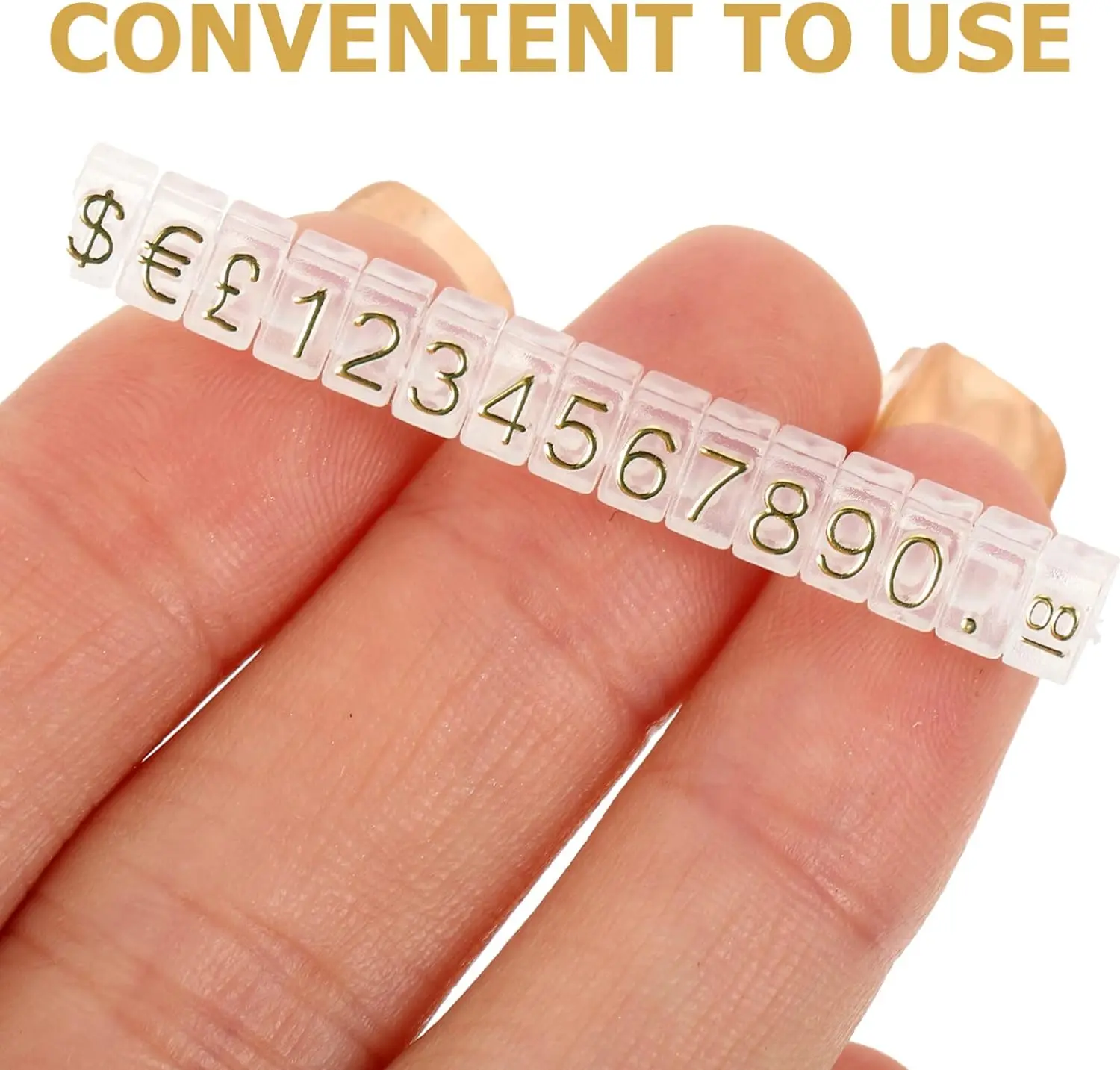 Wholesale Metal Price Tag Assembly Blocks Dollar Numeral Cubes Rings ...