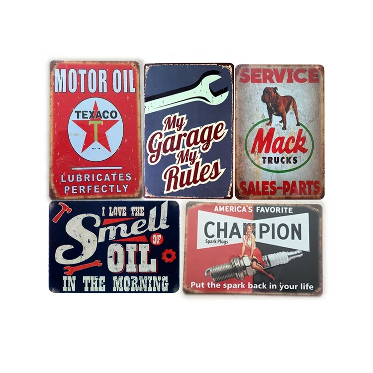 Wholesale 20x30 Vintage Tin Sign Road Cars Garage Old Poster Retro ...