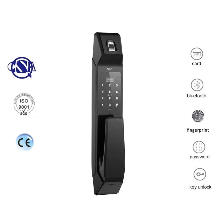 New Design Factory Sale Electronic password card key Wifi Remote Fingerprint Smart Door Lock