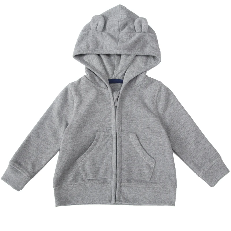 
Solid Color Sweatshirts Children Clothing Custom Logo Baby Boy Hoodies 