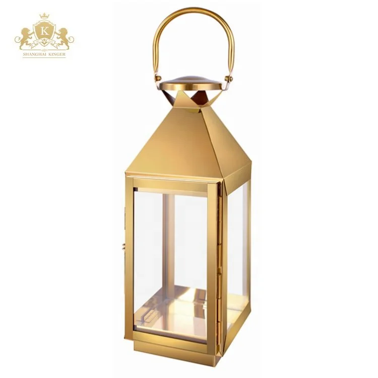 gold candle lantern