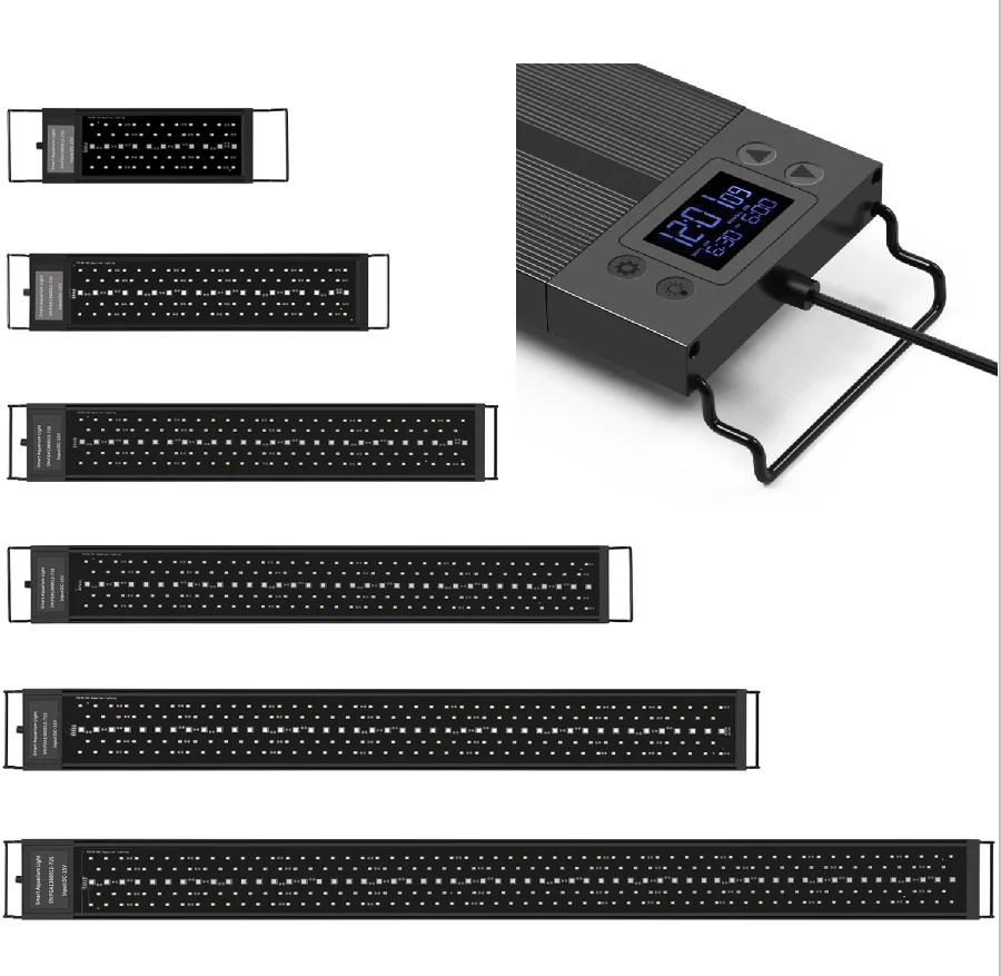 
46-54inch IP68 waterproof Auto On Off Timer Full Spectrum 68w programmable timer Led Aquarium Light 