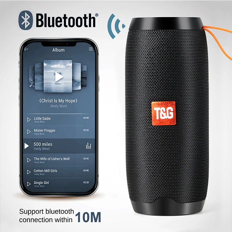 10W Portable Column Wireless Bluetooth Speakers Acoustic Column Outdoor boombox FM USB TF Music Speaker Subwoofer - ANKUX.COM