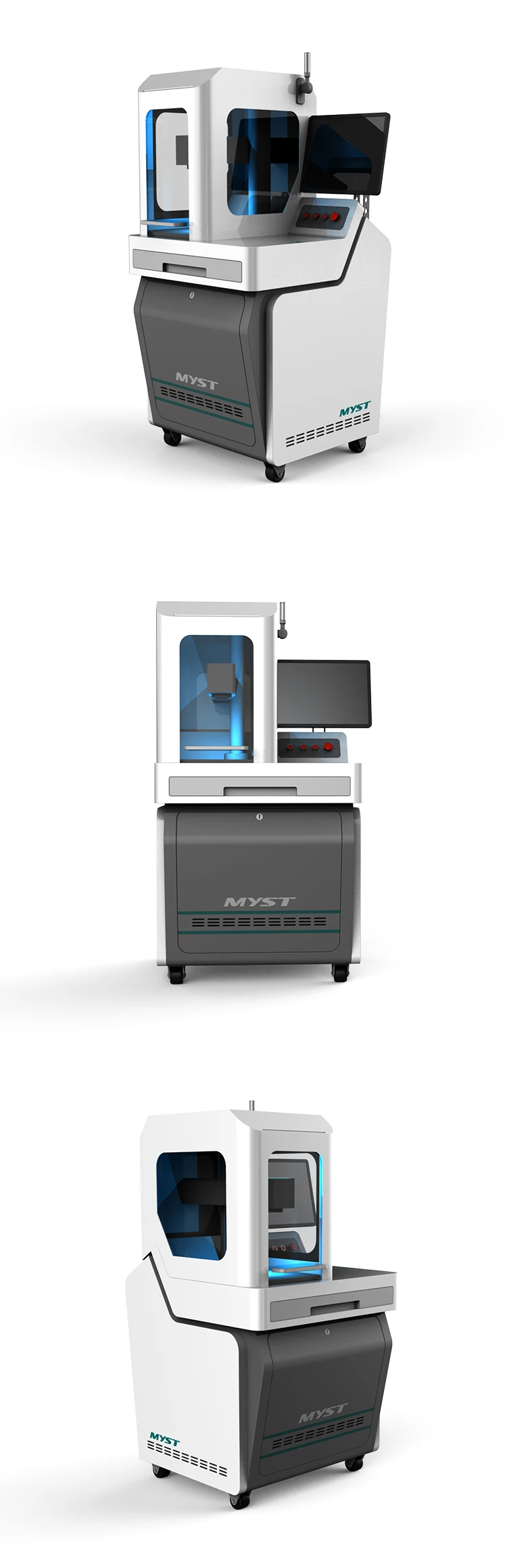 Raycus JPT 20W 30W 50W 100W Desktop Optical Fiber Laser Marking Machine Price for Metal plastic