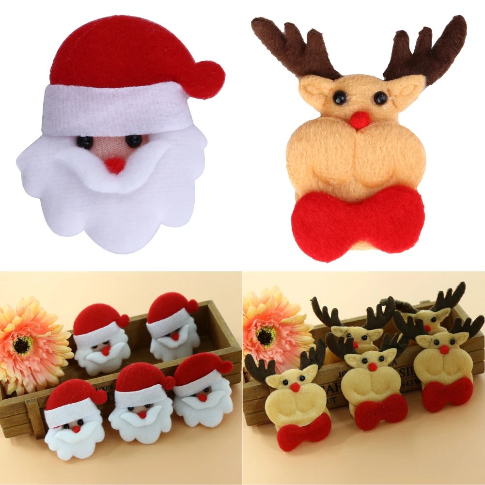 factory price custom christmas felt fabric 3d sticker