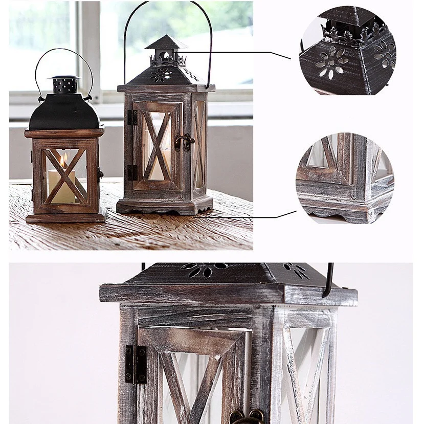 Modern Design High Quality Copper Lantern Wedding Home Decorative Glass