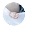Romantic and dainty INS style hot selling classic double row big shiny star all diamond 18K gold Ring