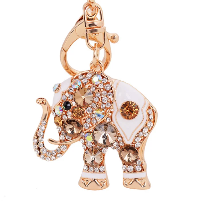 rhinestone elephant figurine