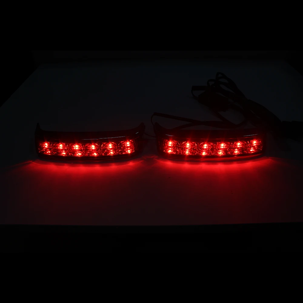 Saddlebag LED Run Brake Turn Light Red Len For Motorcycle Road Glide FLHTK 2014-2020