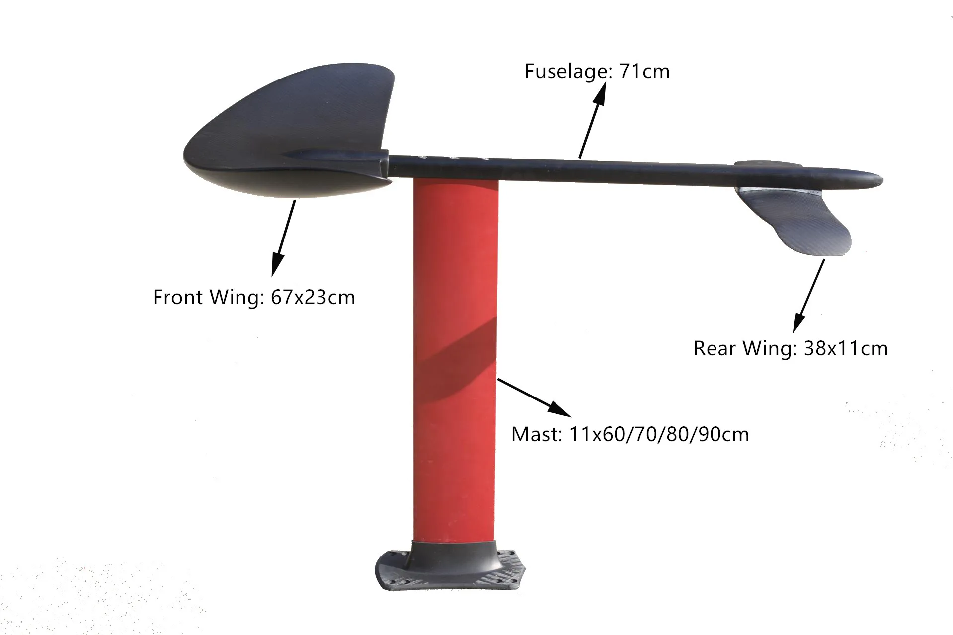 Light Weight Carbon Wings Windsurf Surfboard Custom Surfing Hydrofoil