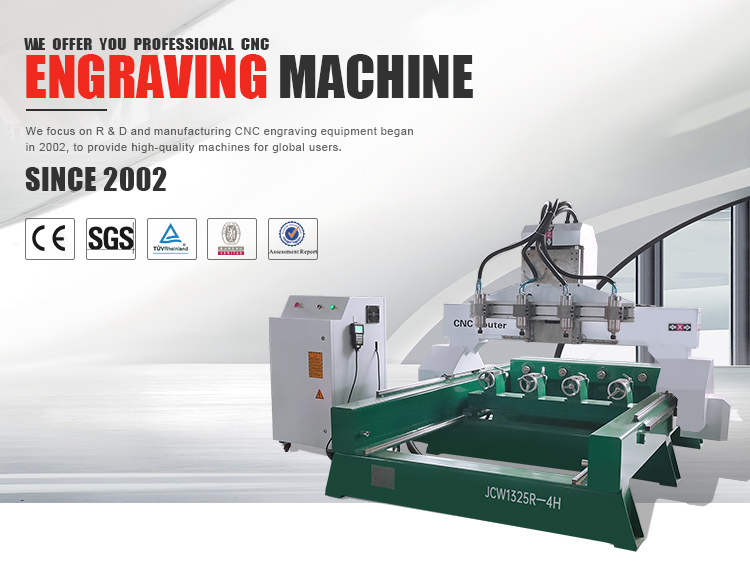 4 Axis 4 Heads Multi Head Cnc Router Milling Machine For Wood Table