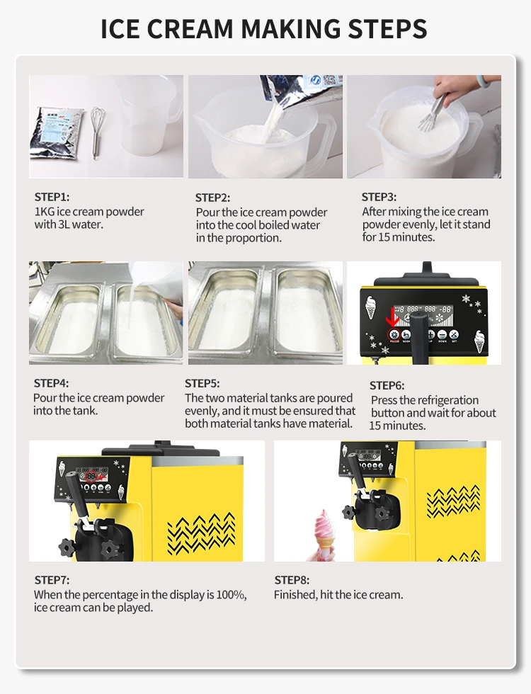 KLS-S12 mini single flavor ice cream machine table model for cold drink shops bars soft ice cream machine