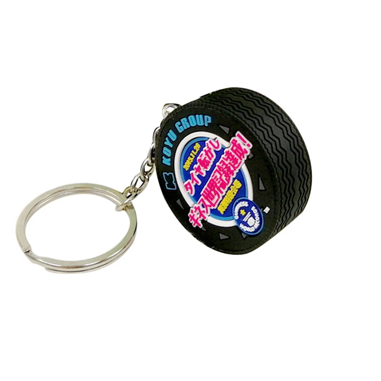 Auto Wheel Rim Keychain Creative Auto Tire Part Model Keychain Keyfob Car Accessories
