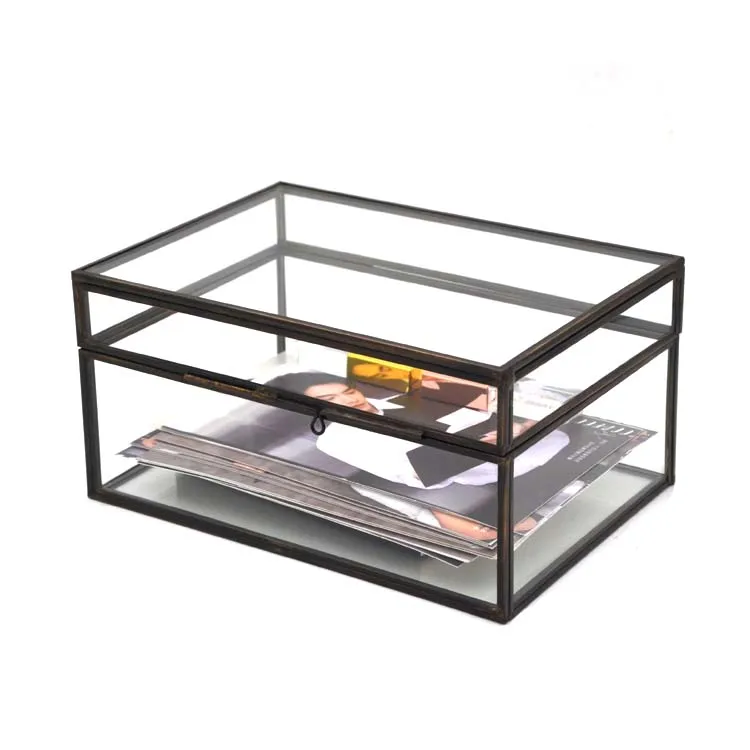 Clear Beveled Glass Display Box,4 X 6 To Hold Your Loved Keepsakes With