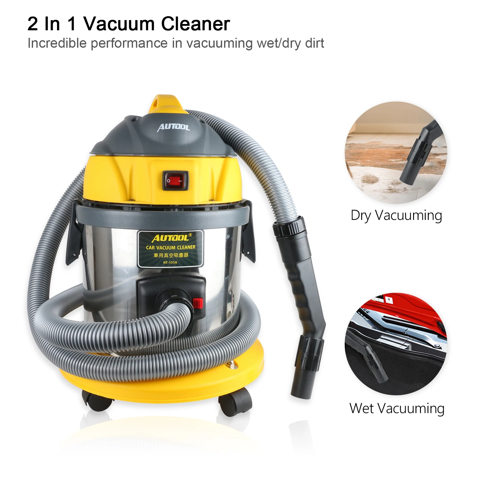 Factoryautool Wet And Dry Suctction 4 Gallon 5.5 Peak Hp 1000w Vac 4